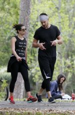 LEA MICHELE Out for Walk and Lunch in New Orleans