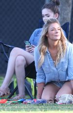 LEANN RIMES in Daisy Duke Out and About in Los Angeles