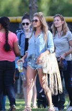 LEANN RIMES in Daisy Duke Out and About in Los Angeles