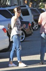 LILY COLLIN Out for a Lunch in Los Angeles 1303