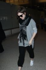 LILY COLLINS at LAX Airport in Los Angeles 0703