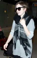 LILY COLLINS at LAX Airport in Los Angeles 0703