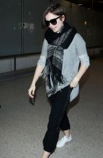 LILY COLLINS at LAX Airport in Los Angeles 0703