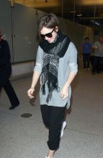 LILY COLLINS at LAX Airport in Los Angeles 0703