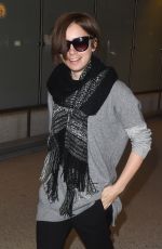 LILY COLLINS at LAX Airport in Los Angeles 0703