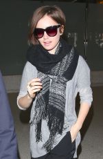 LILY COLLINS at LAX Airport in Los Angeles 0703