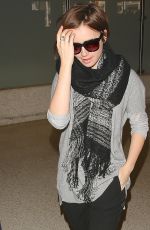 LILY COLLINS at LAX Airport in Los Angeles 0703