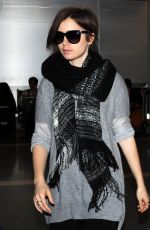 LILY COLLINS at LAX Airport in Los Angeles 0703