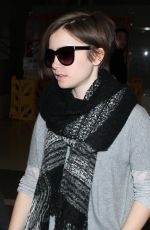 LILY COLLINS at LAX Airport in Los Angeles 0703
