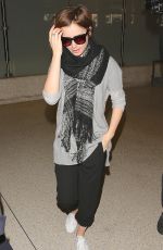 LILY COLLINS at LAX Airport in Los Angeles 0703