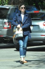 LILY COLLINS in Jeans Out Shopping in West Hollywood 2403