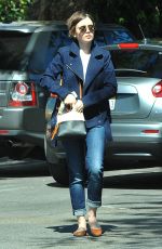 LILY COLLINS in Jeans Out Shopping in West Hollywood 2403