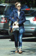LILY COLLINS in Jeans Out Shopping in West Hollywood 2403