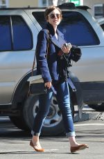 LILY COLLINS in Jeans Out Shopping in West Hollywood 2403