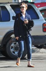 LILY COLLINS in Jeans Out Shopping in West Hollywood 2403