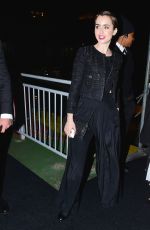 LILY COLLINS Leaves Karl Lagerfeld