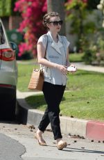 LILY COLLINS Out and About in Beverly Hills 0903
