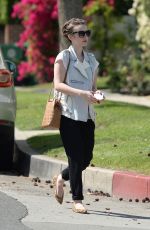 LILY COLLINS Out and About in Beverly Hills 0903