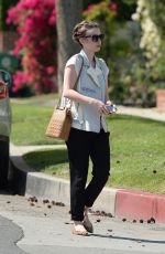 LILY COLLINS Out and About in Beverly Hills 0903