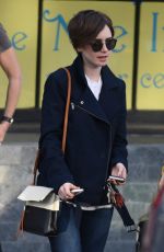 LILY COLLINS Out and About in Beverly Hills 2403