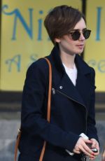 LILY COLLINS Out and About in Beverly Hills 2403