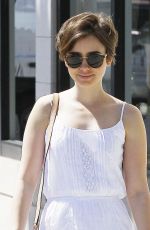 LILY COLLINS Out and About in Beverly Hills 2503