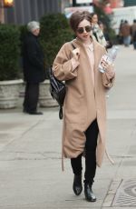 LILY COLLINS Out and About in New York