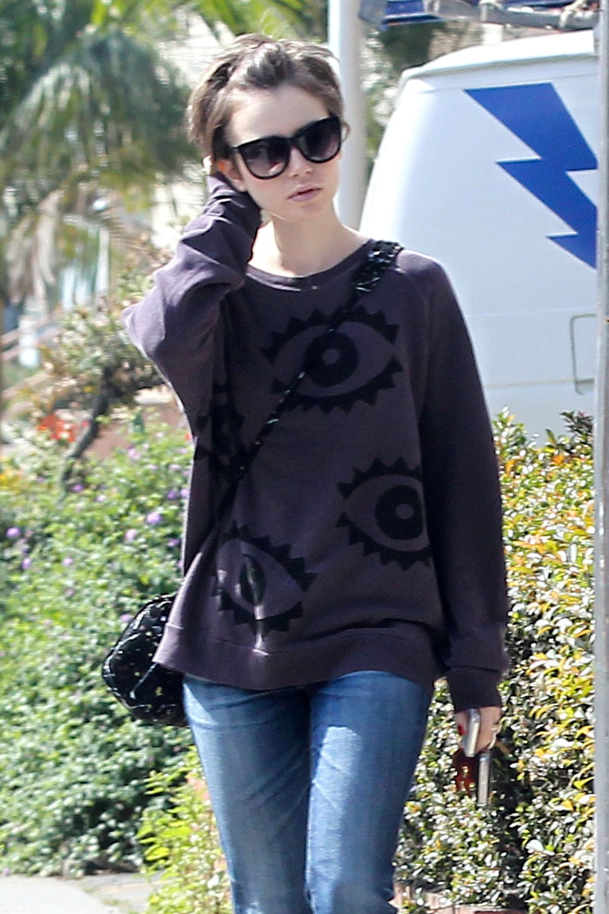 LILY COLLINS Out and About in West Hollywood 1903 LILY COLLINS Out and About in West Hollywood 1903