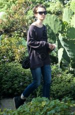 LILY COLLINS Out and About in West Hollywood 1903