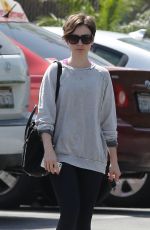 LILY COLLINS Out and About in West Hollywood 2003
