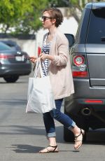LILY COLLINS Out Shopping in Los Angeles 1003