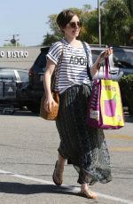 LILY COLLINS Out Shopping in West Hollywood 2203