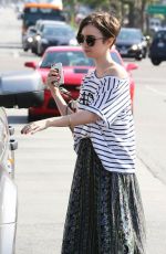 LILY COLLINS Out Shopping in West Hollywood 2203