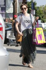 LILY COLLINS Out Shopping in West Hollywood 2203