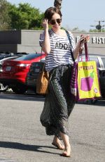 LILY COLLINS Out Shopping in West Hollywood 2203