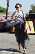 LILY COLLINS Out Shopping in West Hollywood 2203