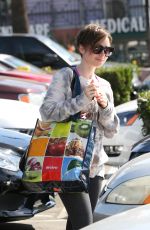 LILY COLLINS Shopping at Whole Foods in West Hollywood 1603