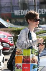 LILY COLLINS Shopping at Whole Foods in West Hollywood 1603