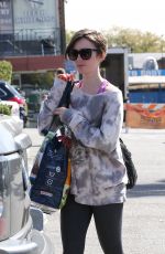 LILY COLLINS Shopping at Whole Foods in West Hollywood 1603