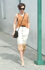 LILY COLLINS Shopping on Rodeo Drive in Los Angeles