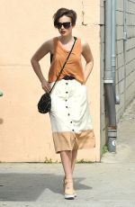LILY COLLINS Shopping on Rodeo Drive in Los Angeles