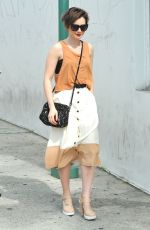 LILY COLLINS Shopping on Rodeo Drive in Los Angeles