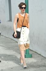 LILY COLLINS Shopping on Rodeo Drive in Los Angeles