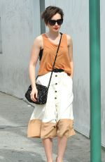 LILY COLLINS Shopping on Rodeo Drive in Los Angeles