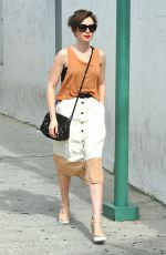 LILY COLLINS Shopping on Rodeo Drive in Los Angeles