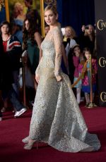 LILY JAMES at Cinderella Premiere in Hollywood