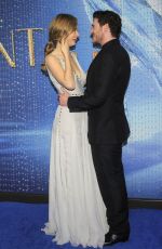 LILY JAMES at Cinderella Premiere in Mexico City