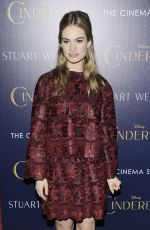LILY JAMES at Cinderella Private Screening in New York