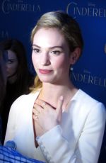 LILY JAMES at Cinderella Special Screening in Toronto