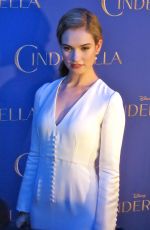 LILY JAMES at Cinderella Special Screening in Toronto